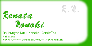 renata monoki business card